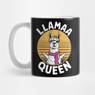 Llama Drama Queen Funny Llama posing shirt Mug